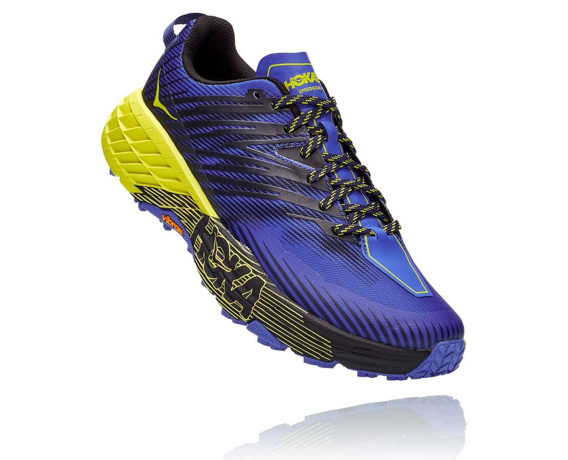 Pantofi Alergare Trail Hoka One One Speedgoat 4 Barbati - Negrii / Roz | Romania JCPE61209